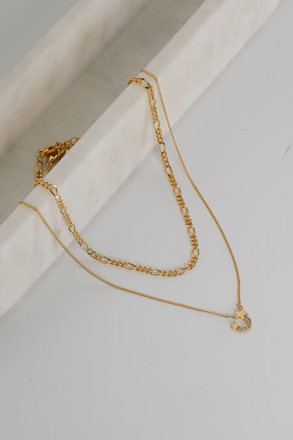 Hazel Gold Layered Chain Necklace
