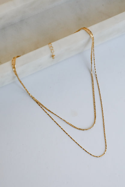 Hadley Gold Layered Chain Necklace