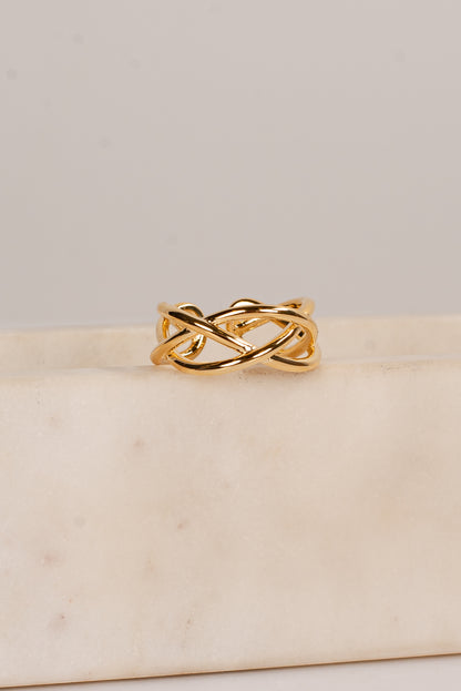 Helen Gold Triple Ring
