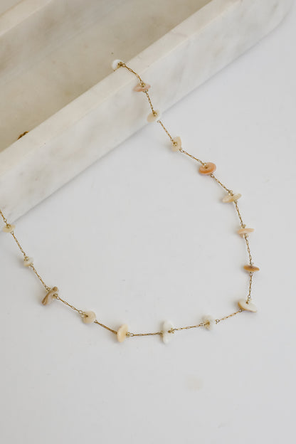 Olivia Gold Seashell Charm Necklace