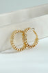 Ruth Textured Hoop Earrings