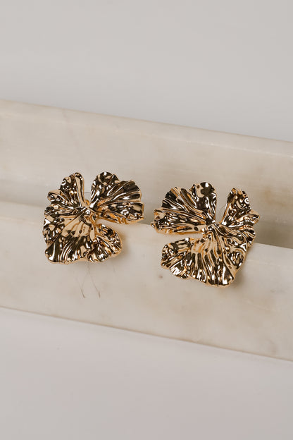 Quinn Textured Statement Earrings