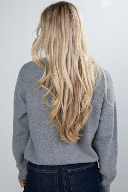 grey sweater