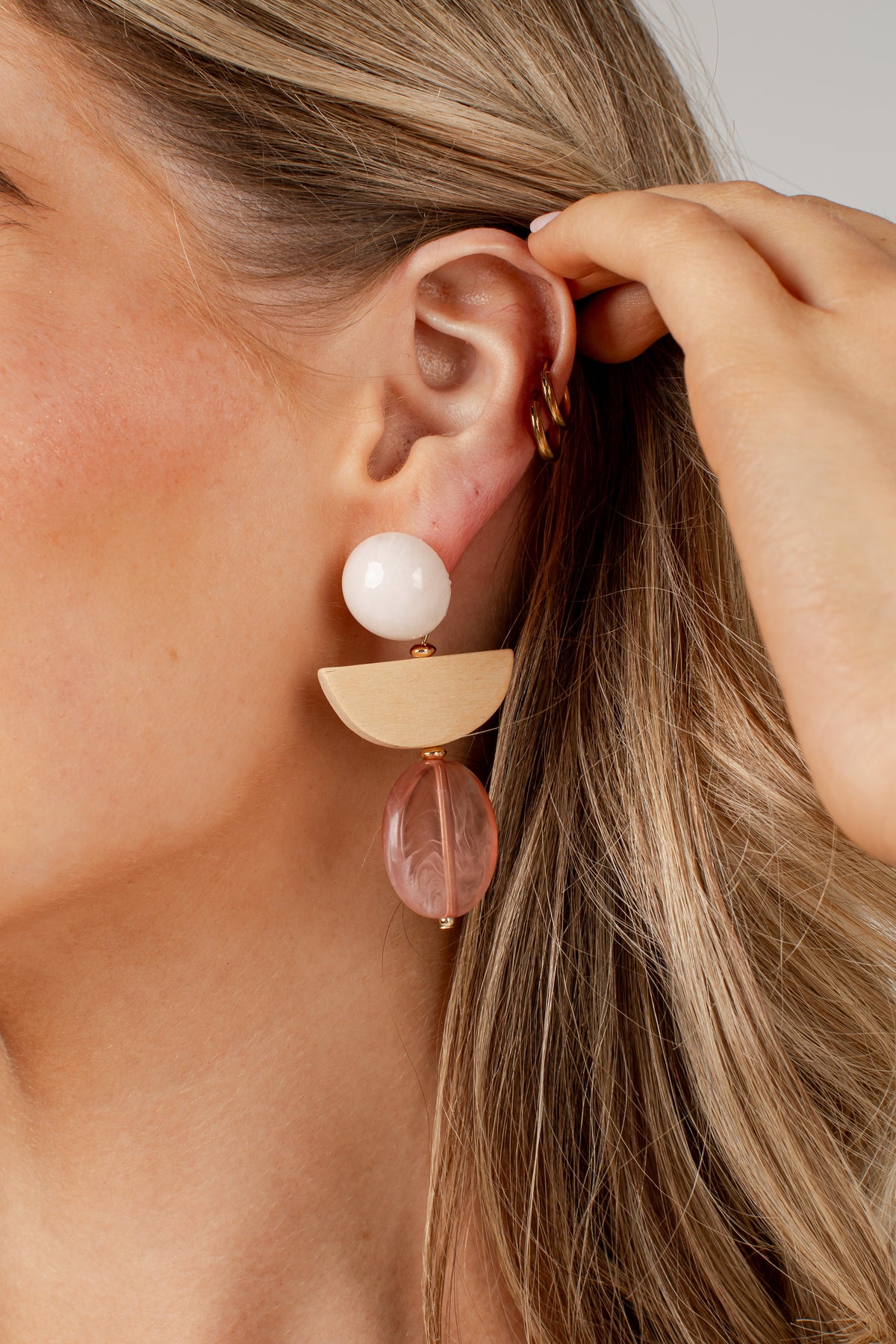 A close-up of a woman&