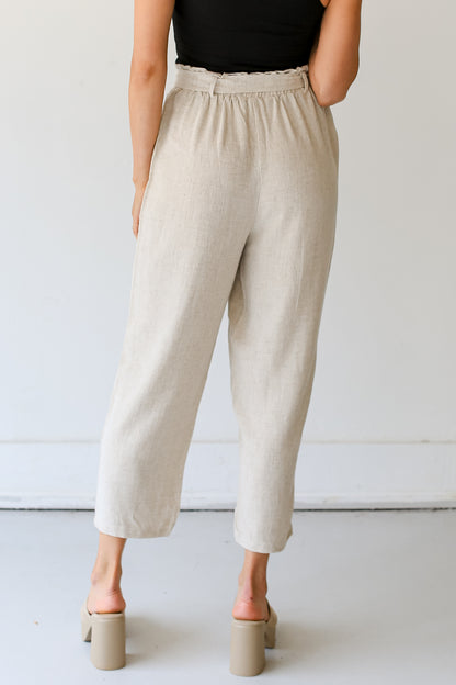 Linen Pants back view
