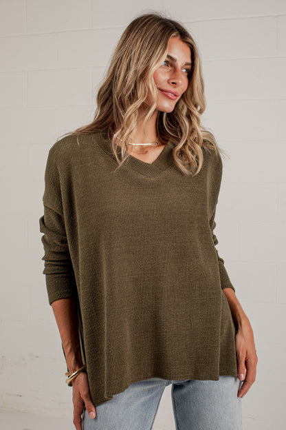 Unhurried Life Relaxed Knit Top