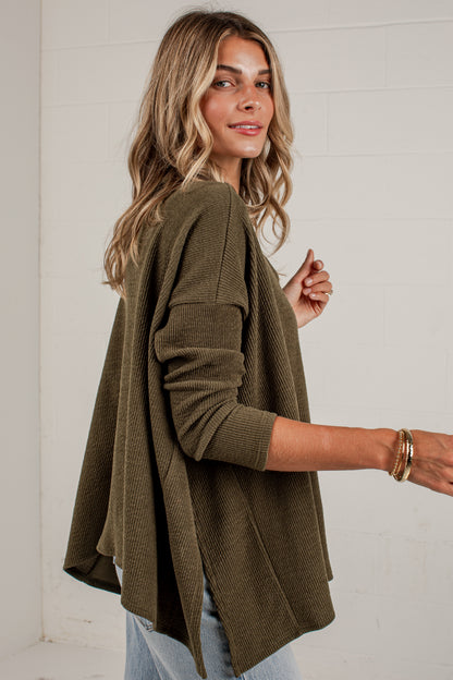 Unhurried Life Relaxed Knit Top