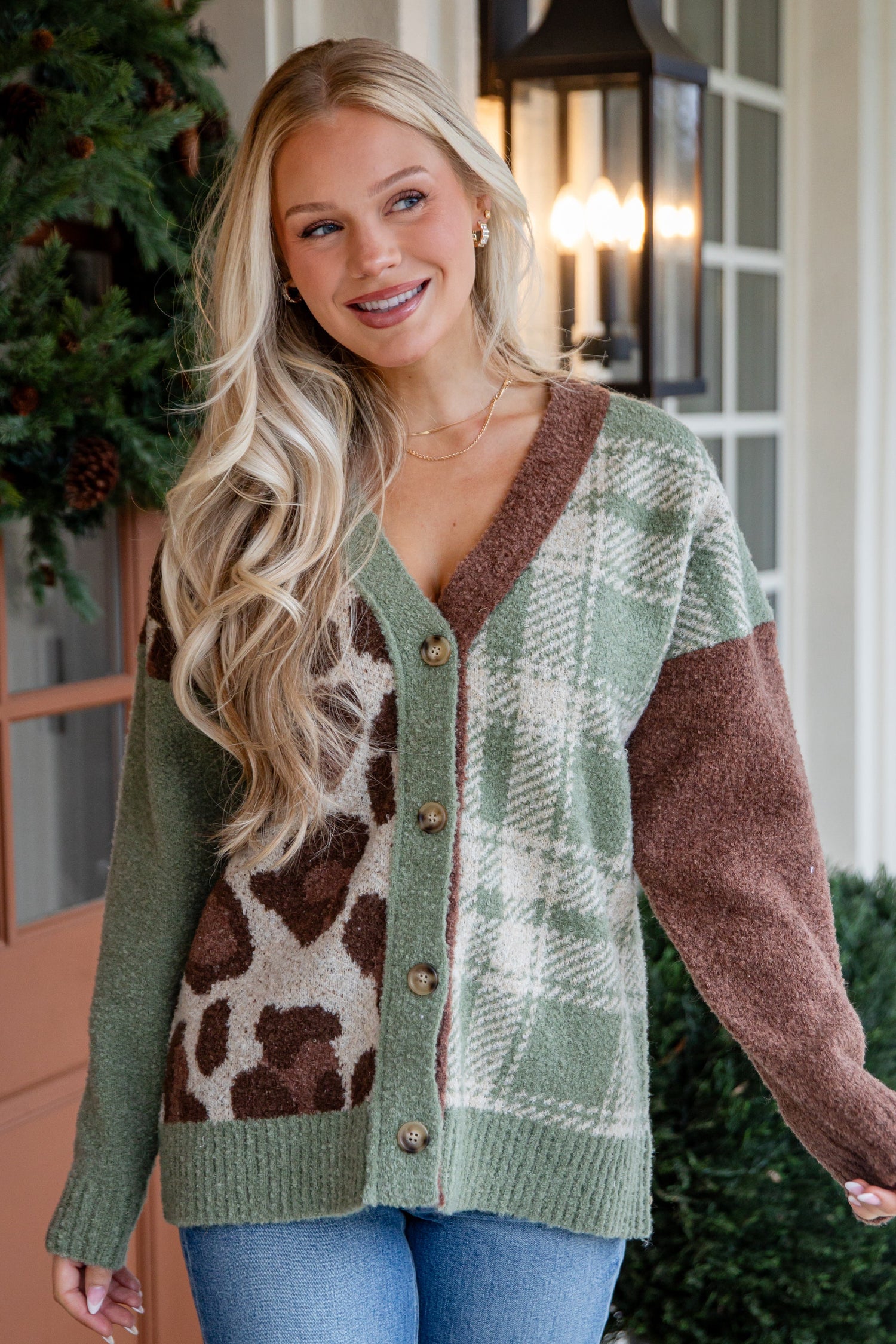 FINAL SALE - Maple Lane Olive Striped Sweater