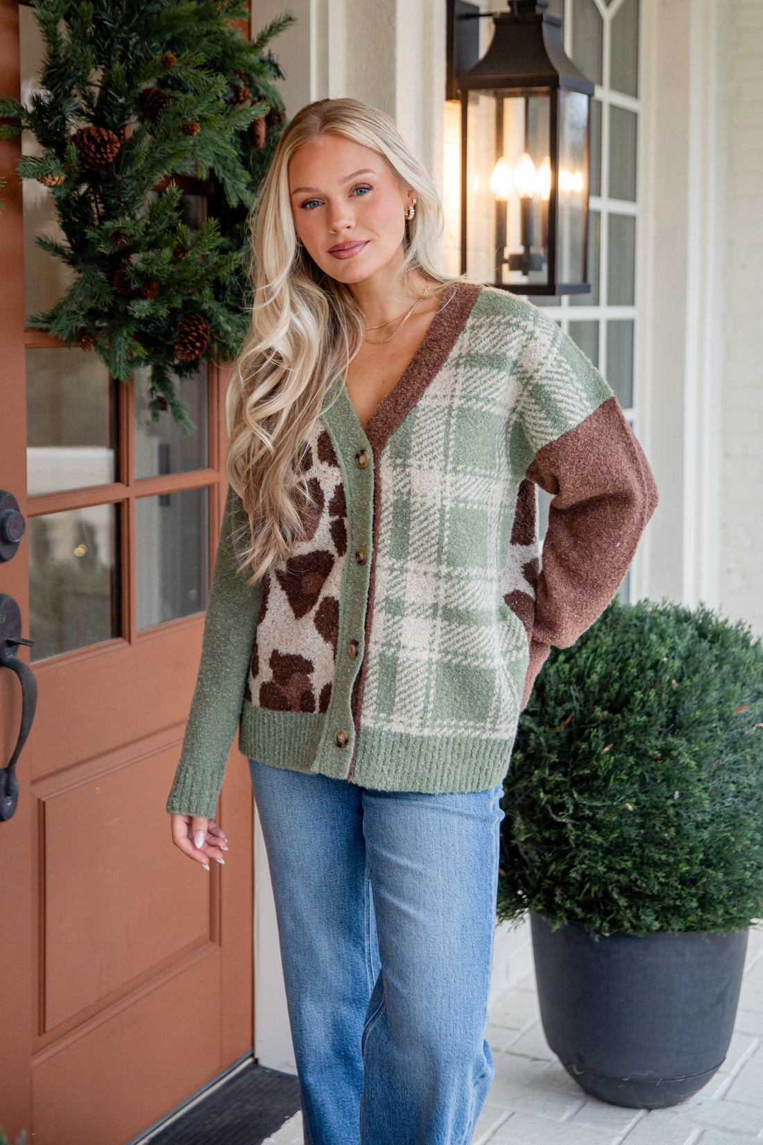 FINAL SALE - Maple Lane Olive Striped Sweater