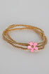 Catherine Beaded Flower Charm Bracelet