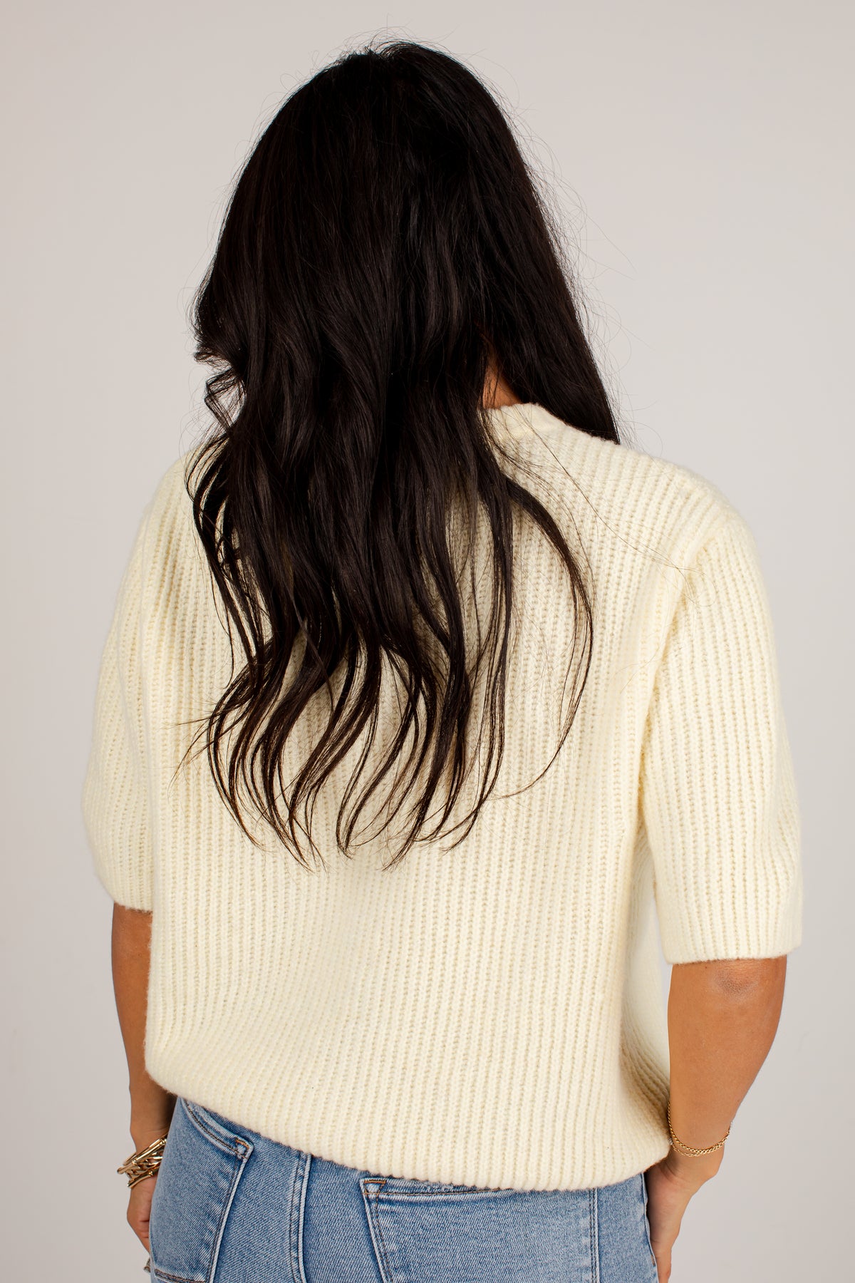 Little Joys Yellow Button Front Sweater