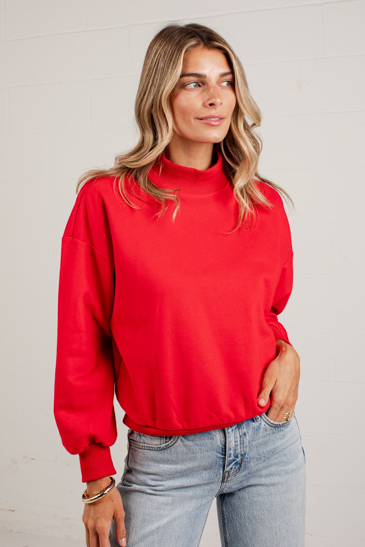 Made For This Mock Neck Sweatshirt