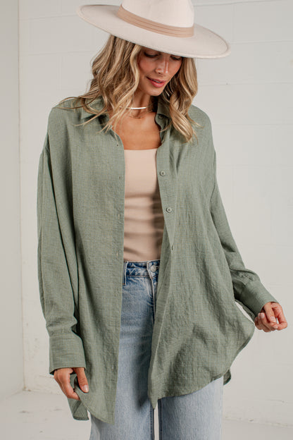 Allison Oversized Button-Up Blouse
