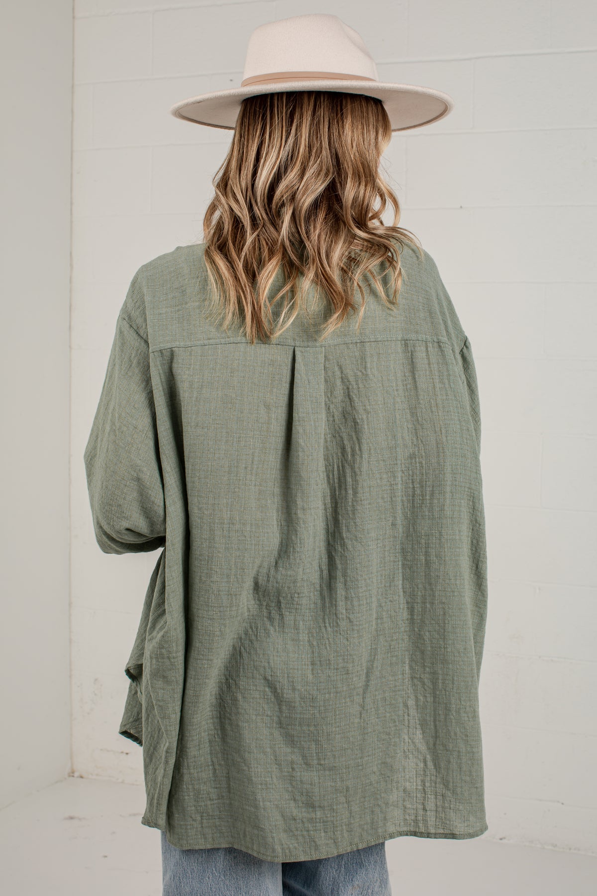 Allison Oversized Button-Up Blouse