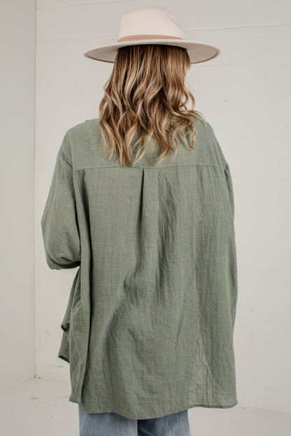 Allison Oversized Button-Up Blouse