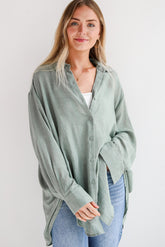 Allison Oversized Button-Up Blouse