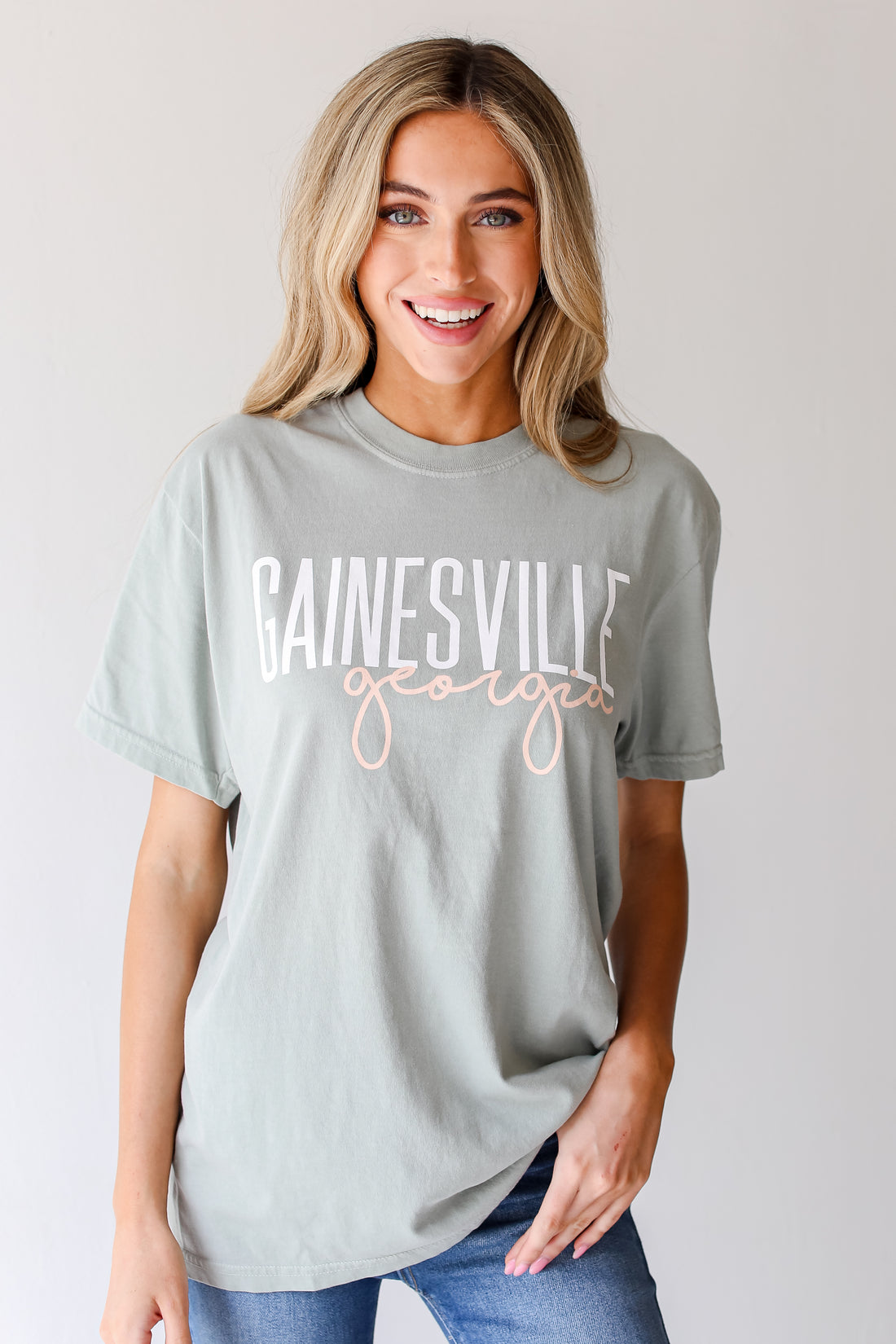 Sage Wednesbury Georgia Script Tee