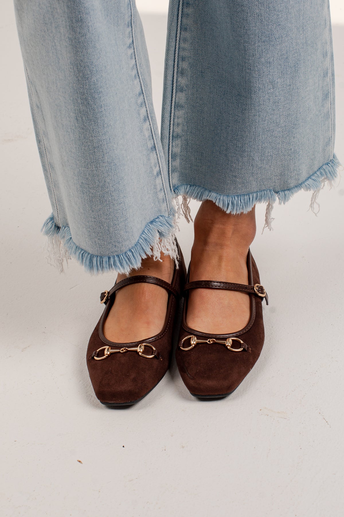 Socialite Horsebit Mary Jane Ballet Flats