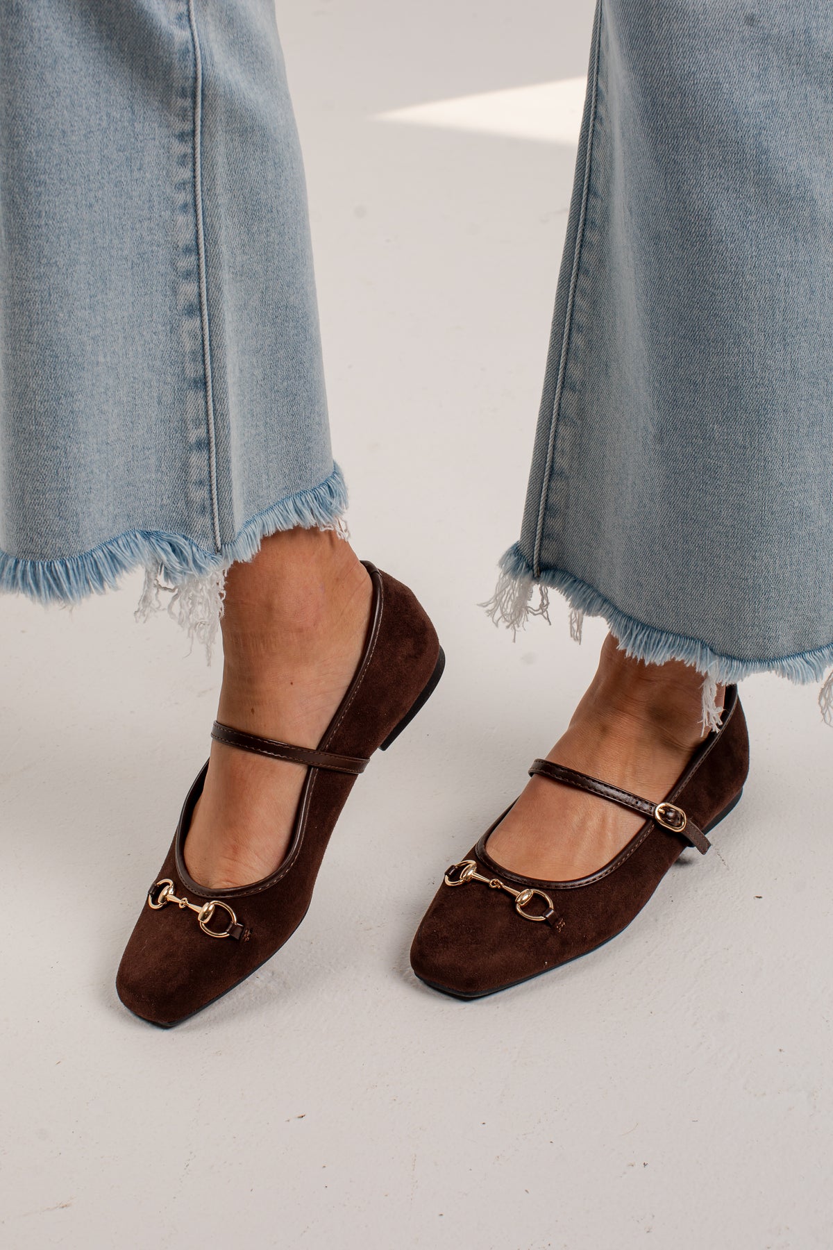 Socialite Horsebit Mary Jane Ballet Flats
