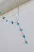 Allison Silver Stone Charm Necklace