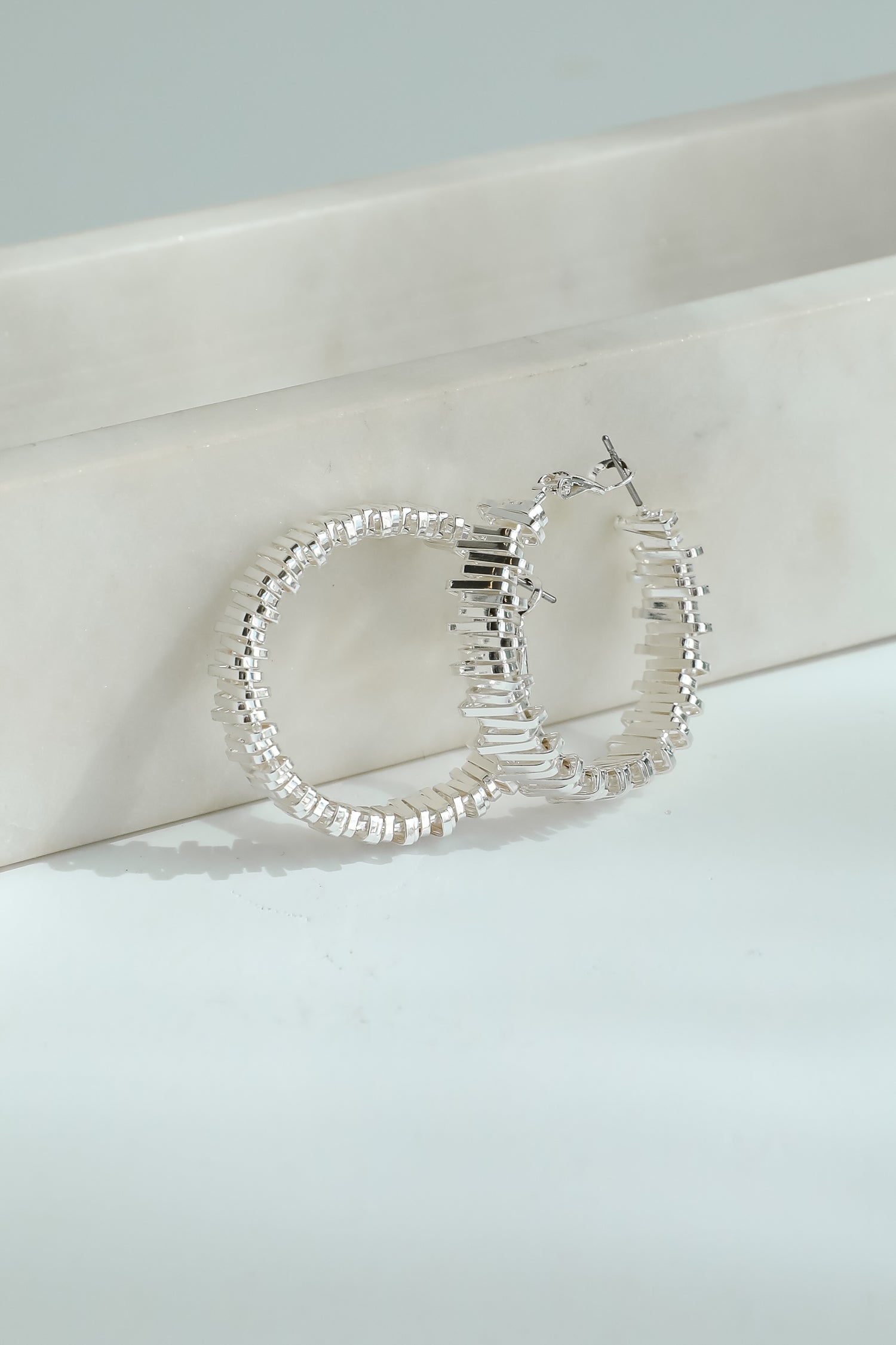 Ruth Textured Hoop Earrings