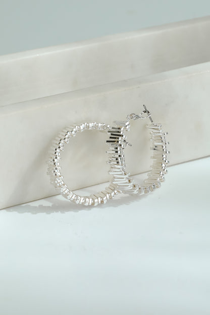 Ruth Textured Hoop Earrings