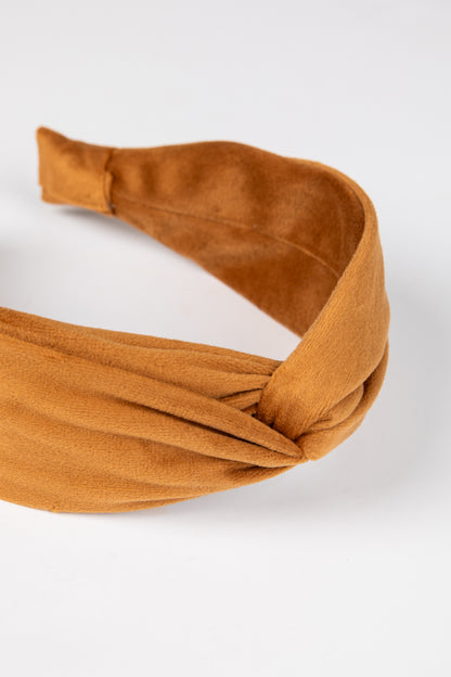 tan vlevet headband
