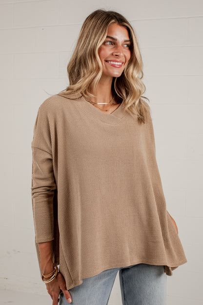 Unhurried Life Relaxed Knit Top