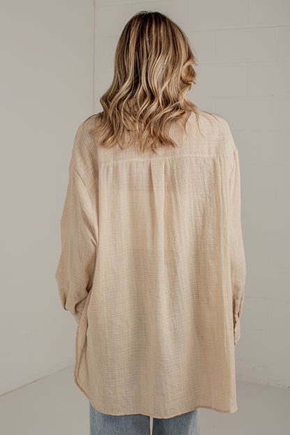 Allison Oversized Button-Up Blouse