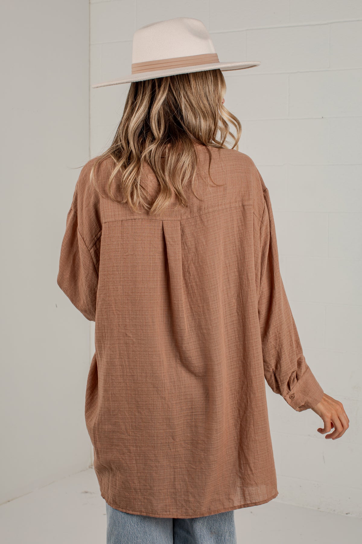 Allison Oversized Button-Up Blouse