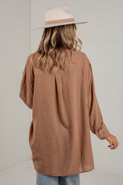 Allison Oversized Button-Up Blouse