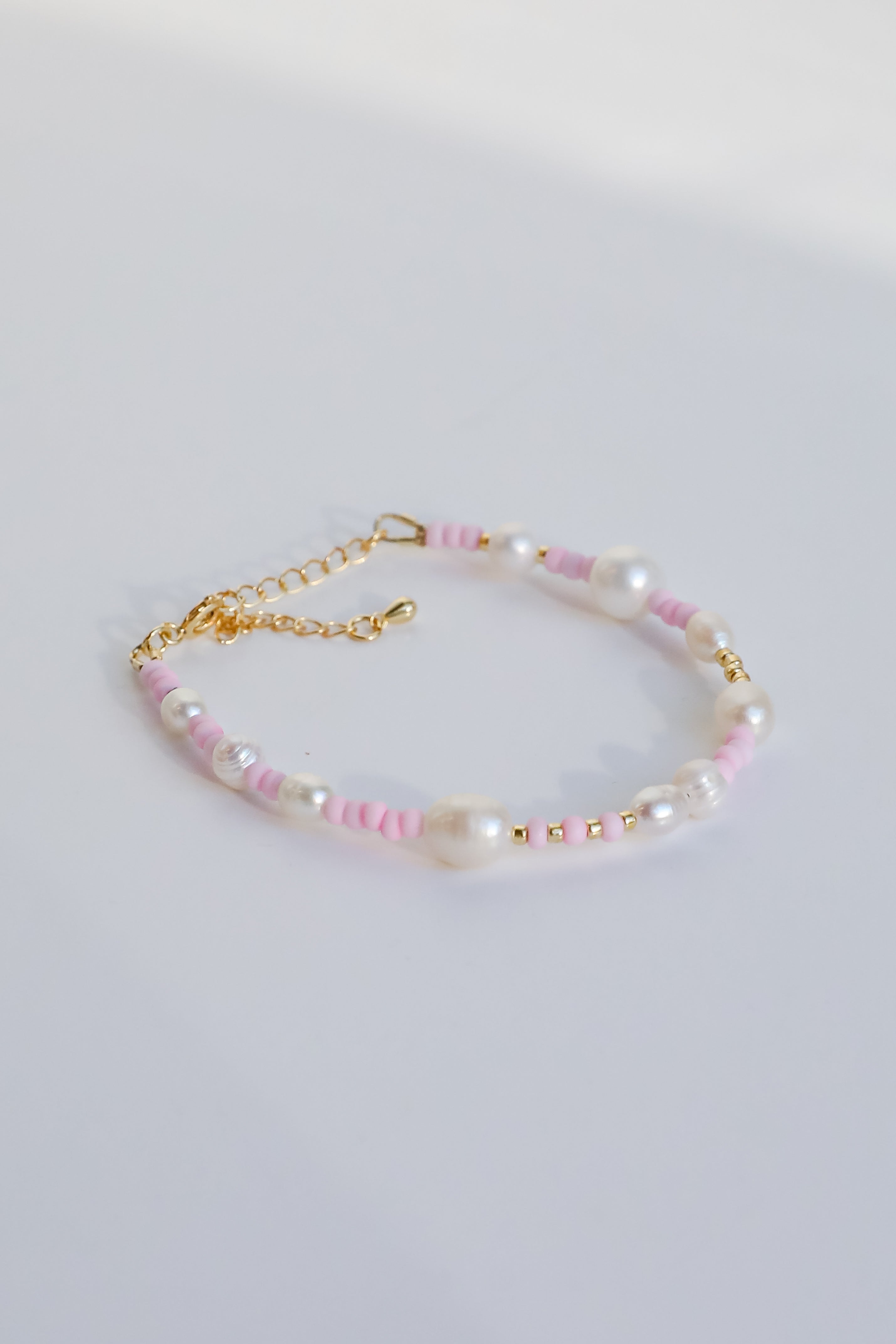 Kayla White Beaded Bracelet
