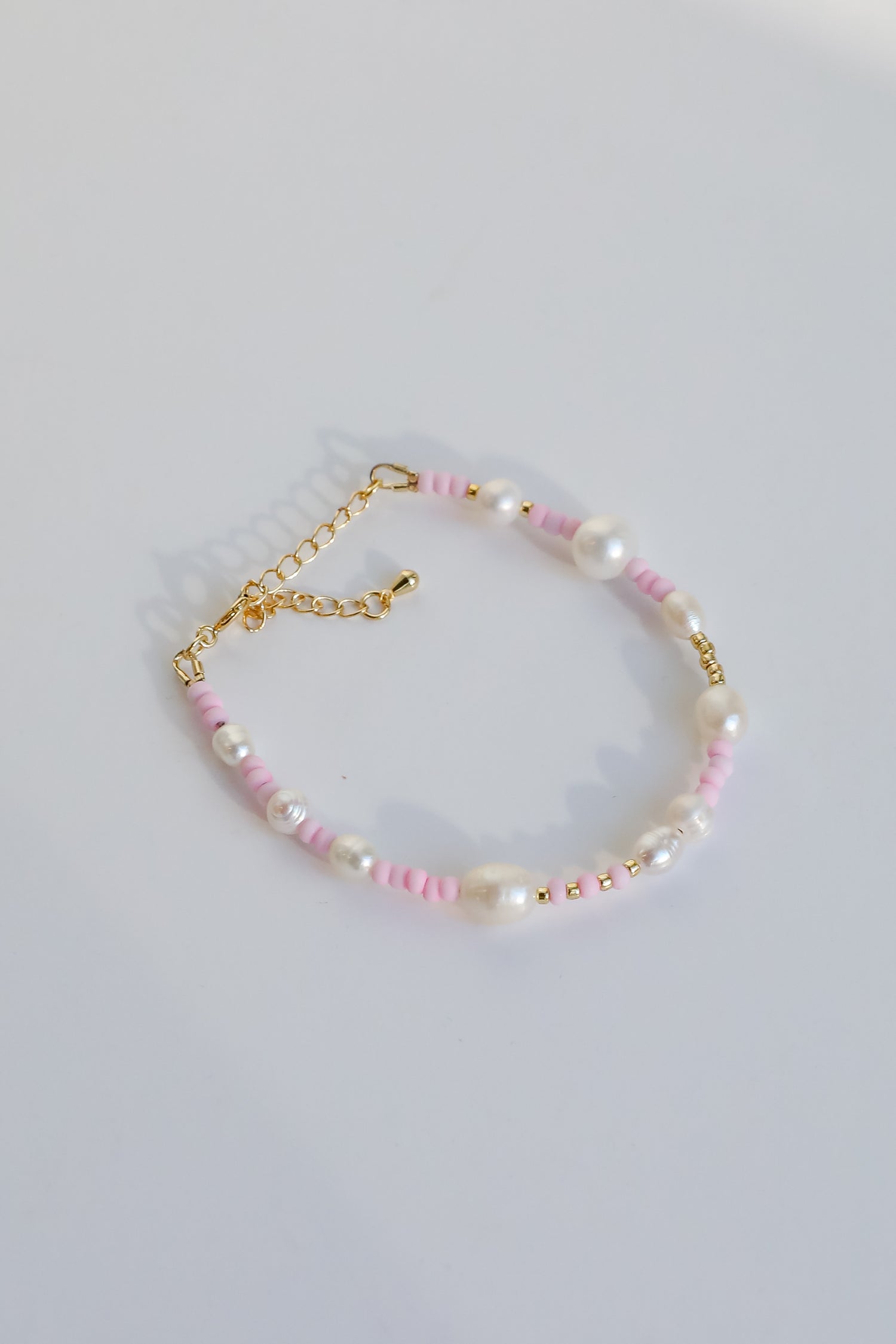 Kayla White Beaded Bracelet