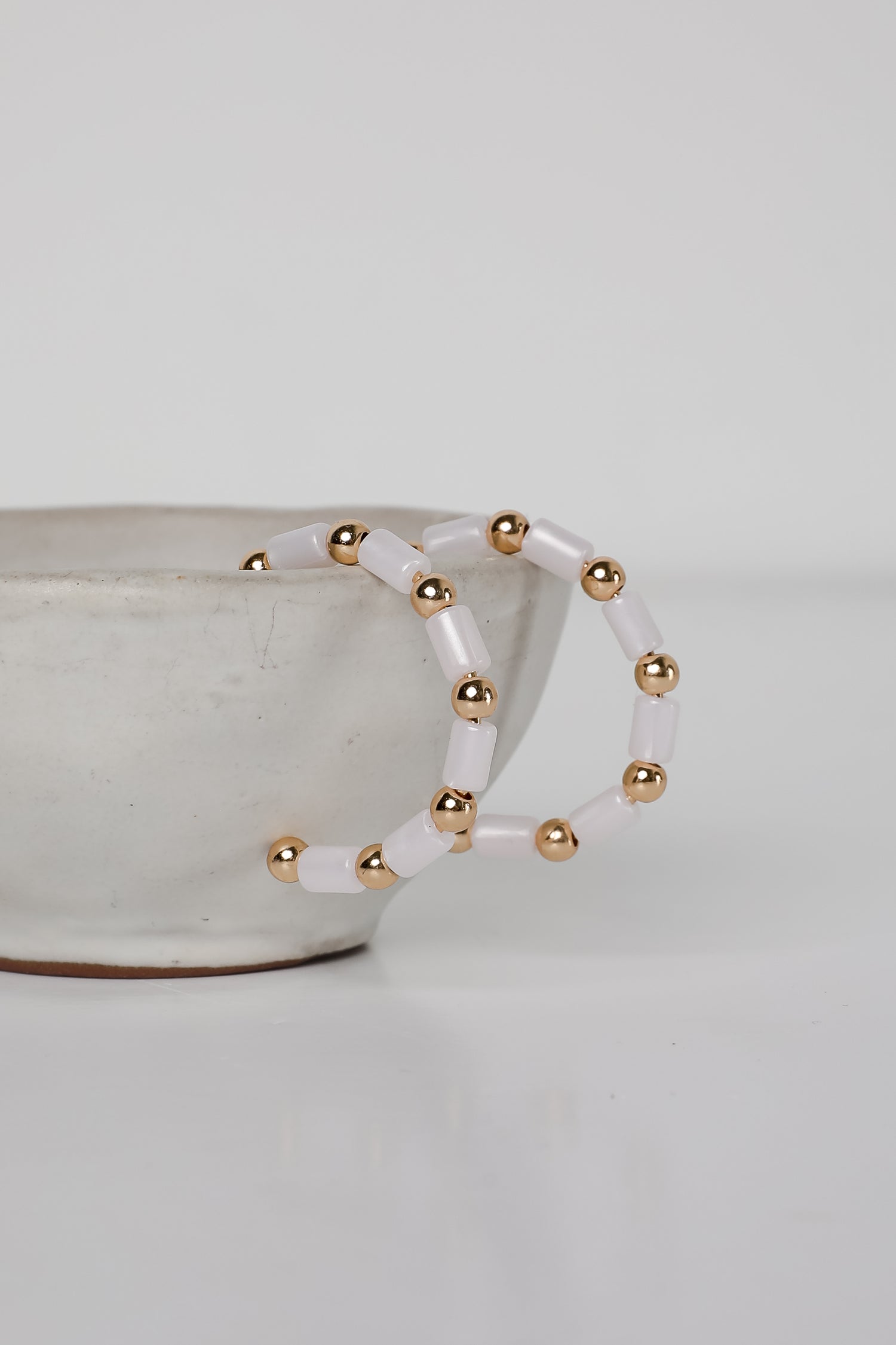 Sadie Beaded Hoop Earrings