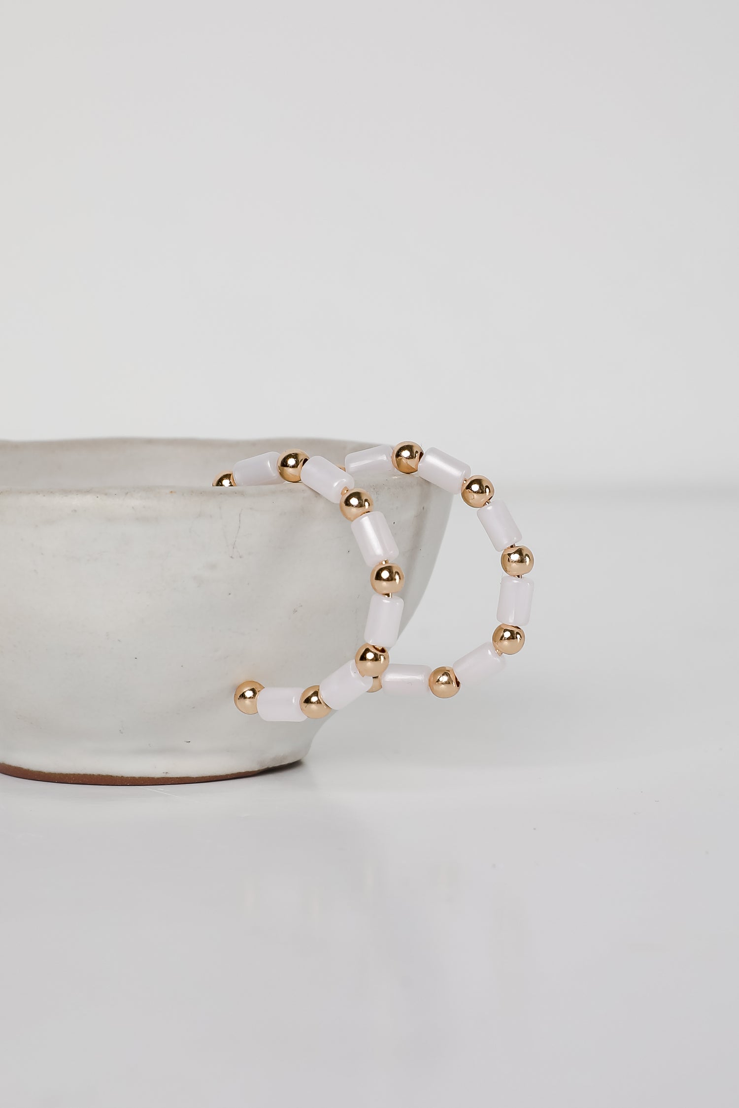 Sadie Beaded Hoop Earrings