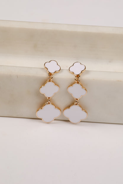 Ashley Quatrefoil Drop Earrings