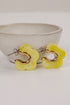 Bree Acrylic Flower Hoop Earrings