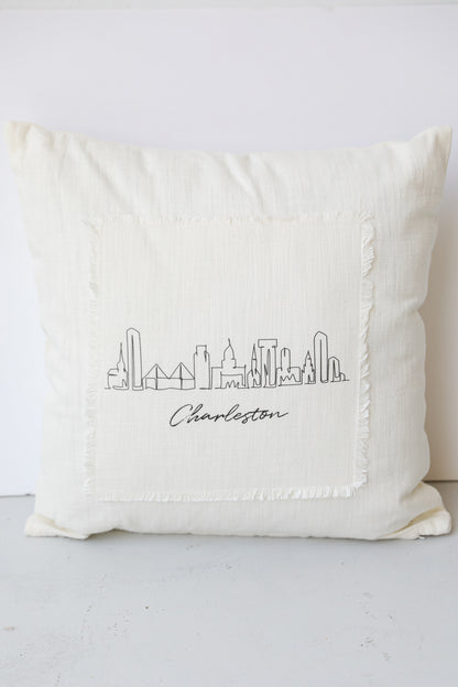 Charleston City Scape Pillow