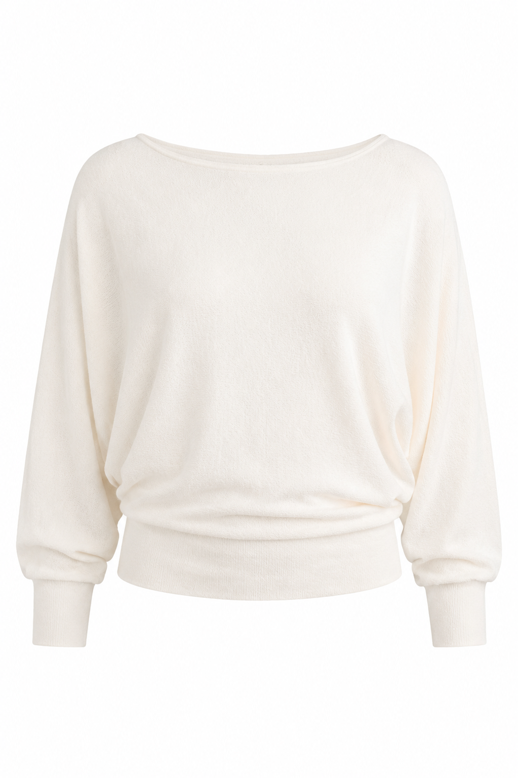 Chic Vision Off White Dolman Sleeve Knit Top