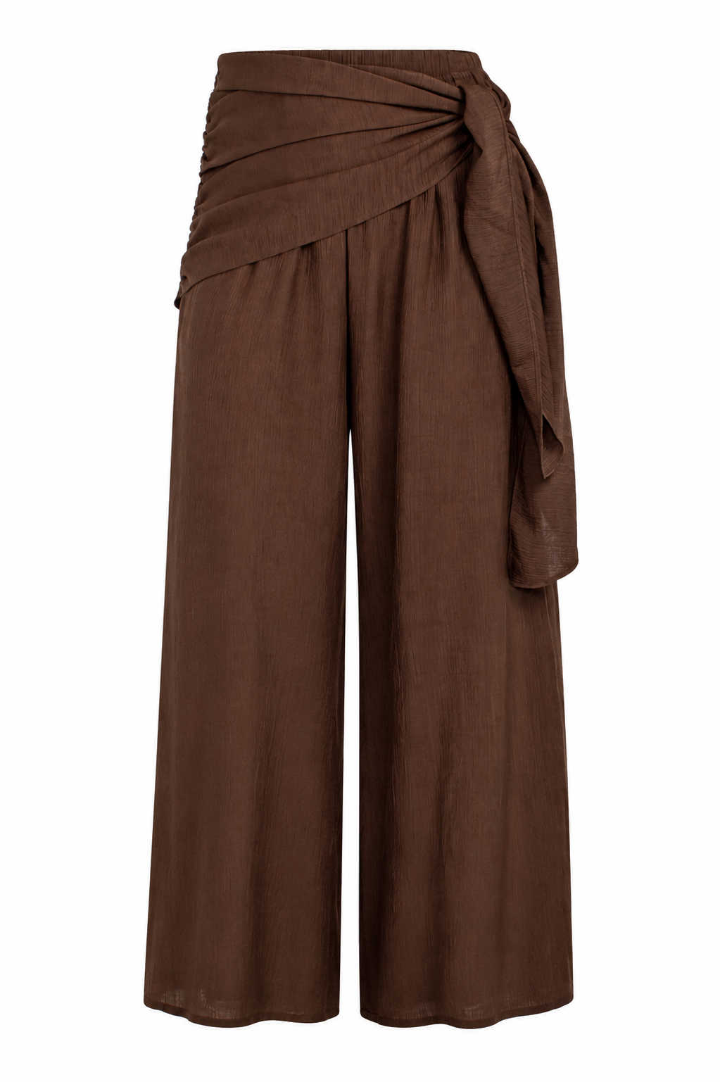Downtown Edit Brown Wide Leg Pants