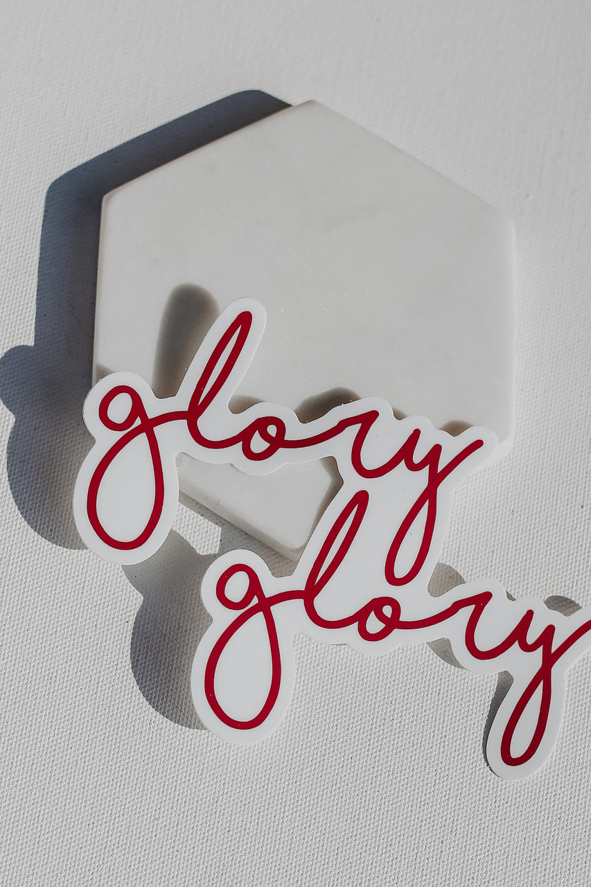 Glory Glory Sticker From Ruby White Wear