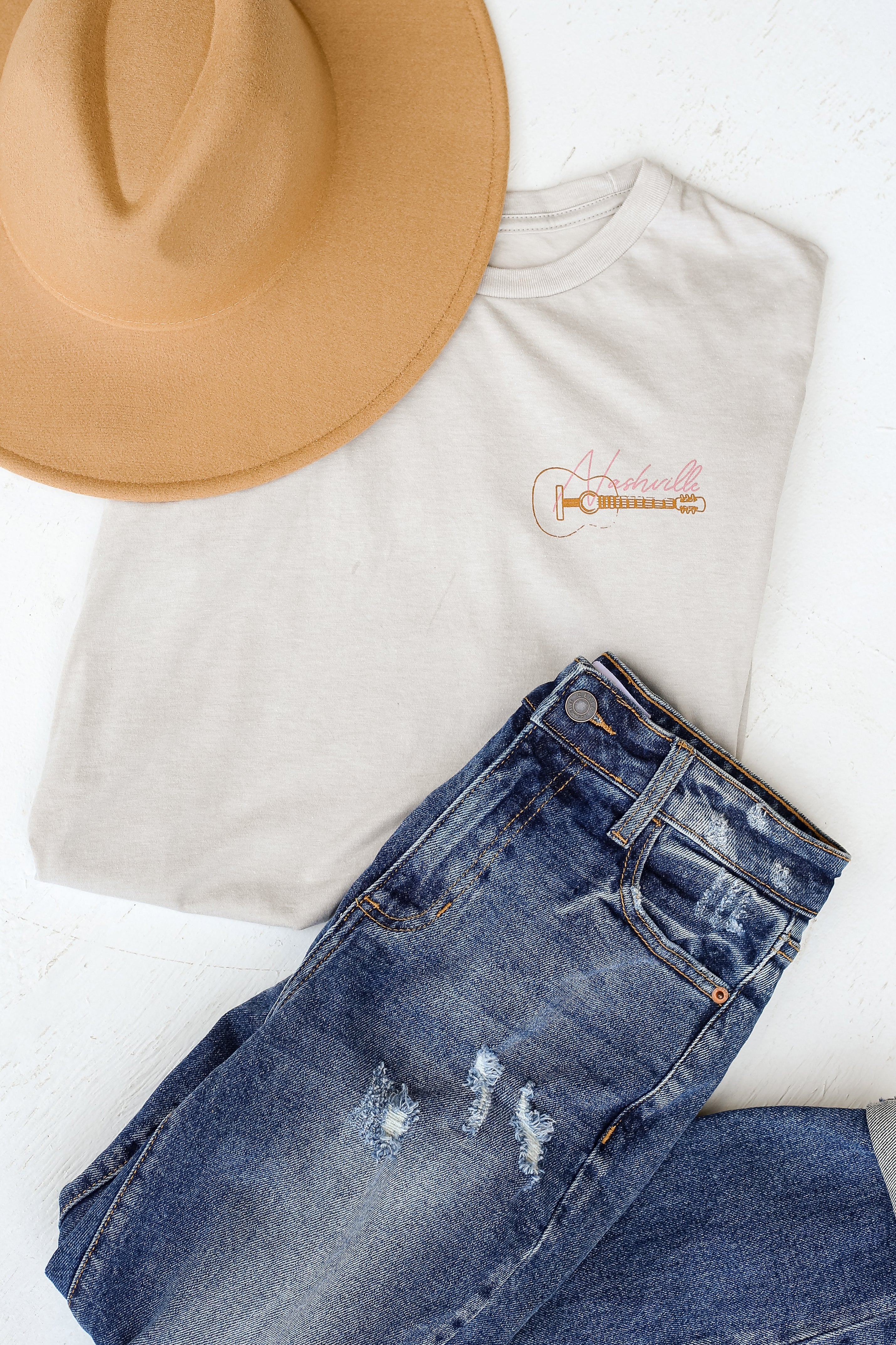 Nashville Tee flat lay