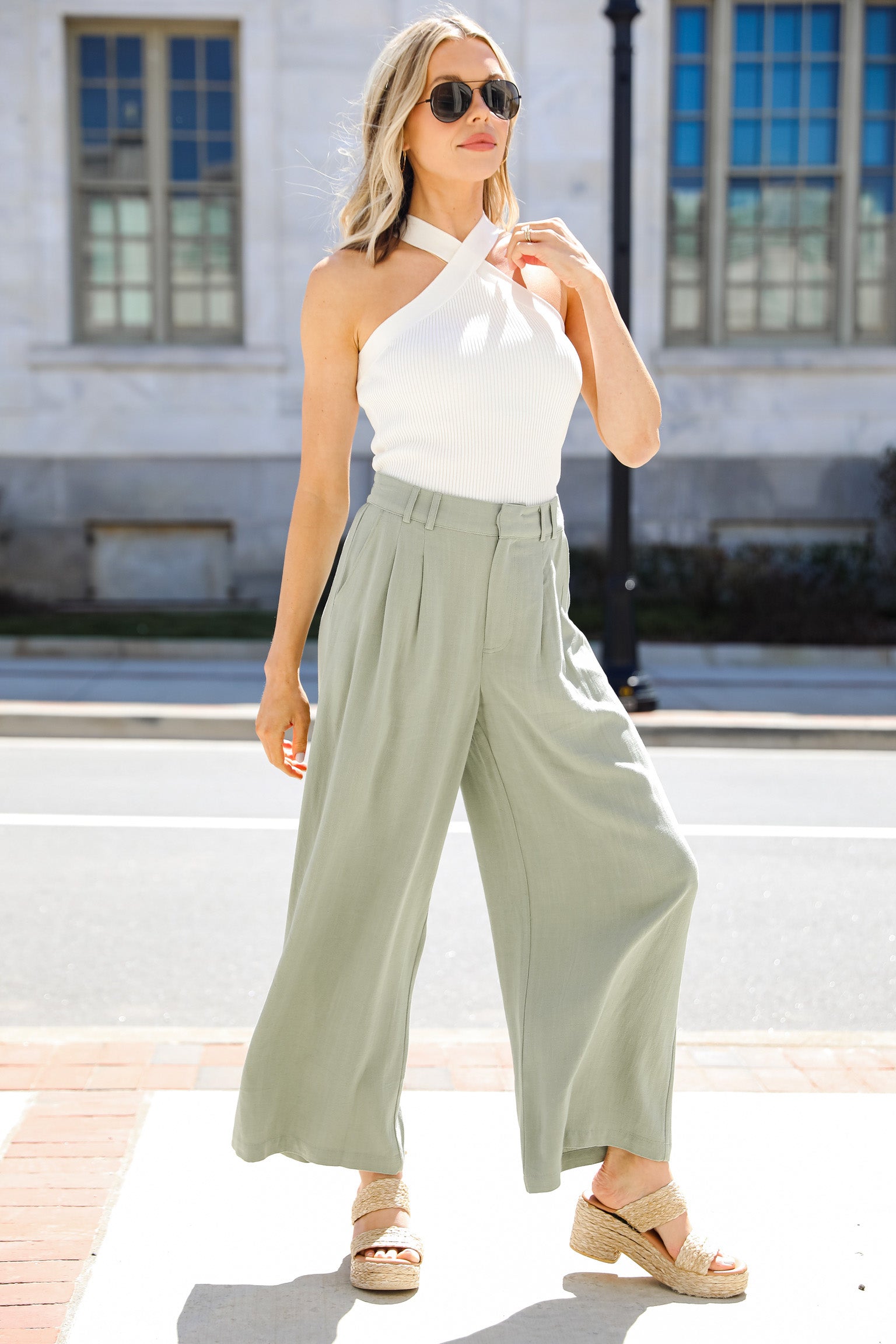 FINAL SALE - Jump Into Love Linen Pants