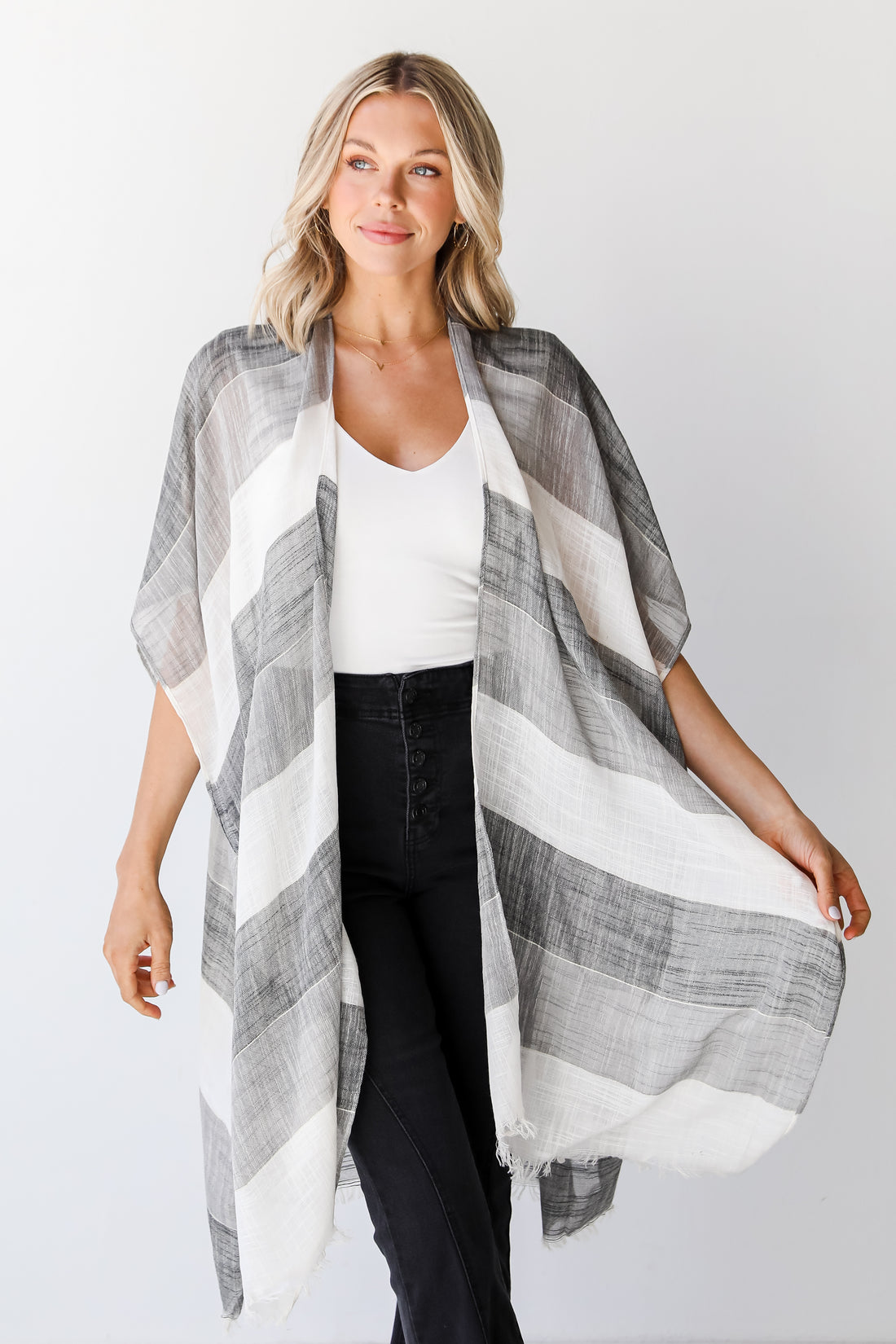striped Kimono