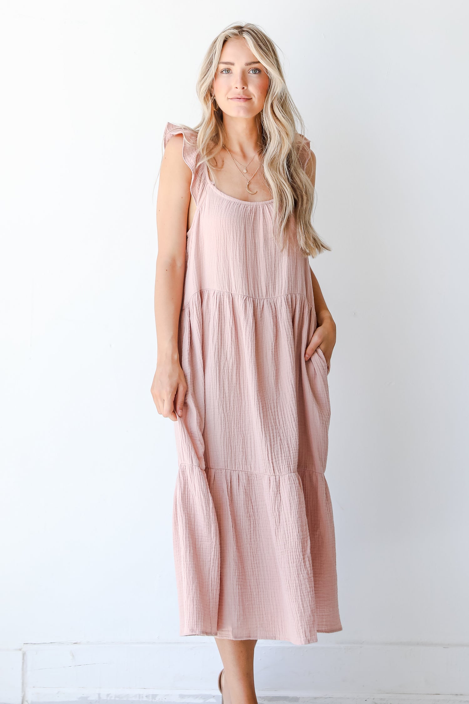 Long Lasting Love Linen Maxi Dress