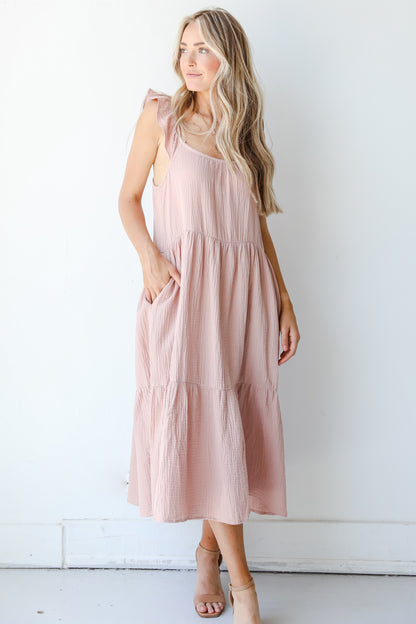 Long Lasting Love Linen Maxi Dress