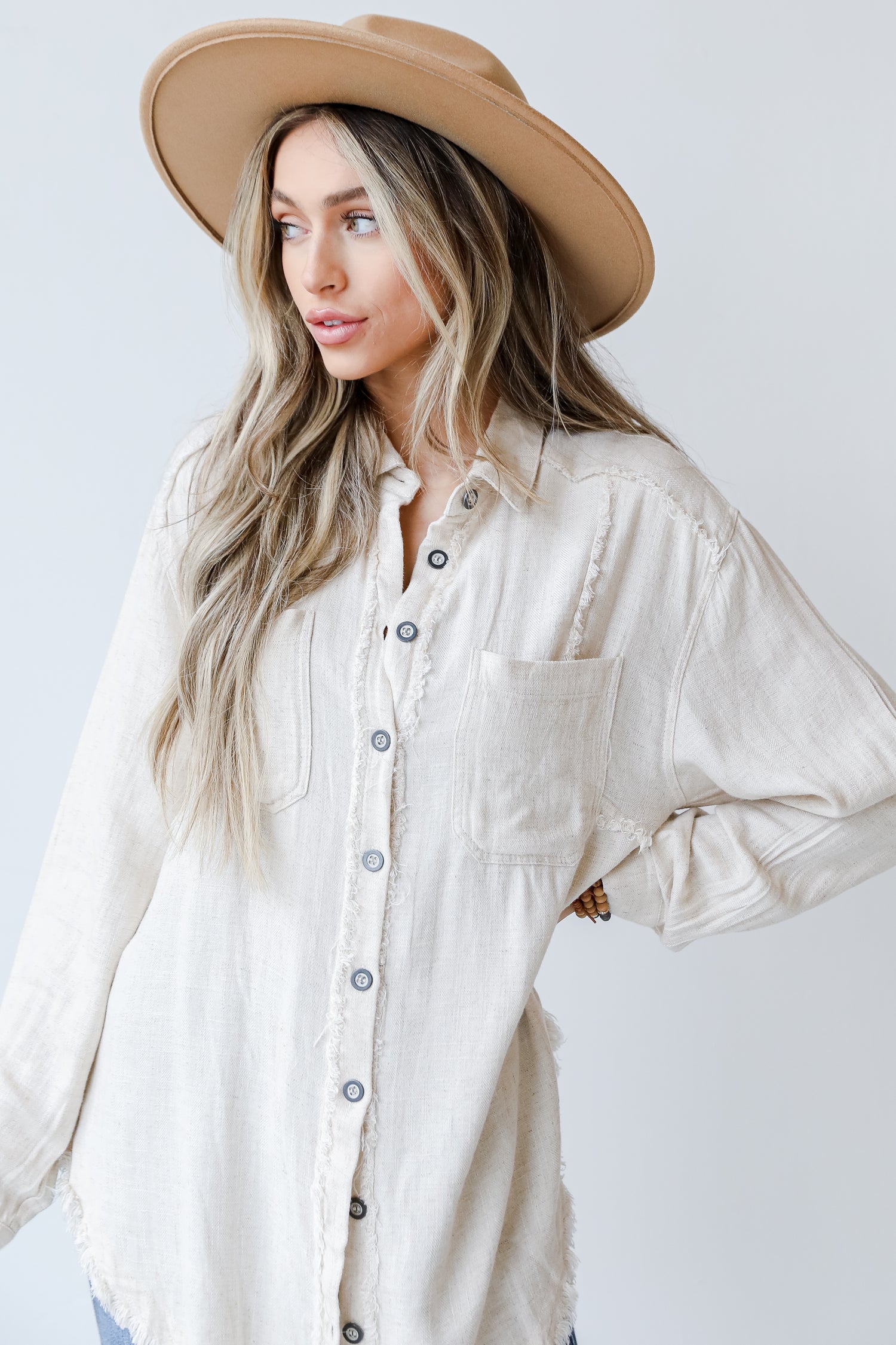 Linen Blouse front view