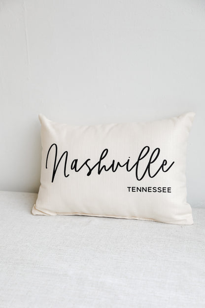Nashville Script Pillow