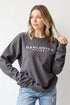 Charcoal Dahlonega Georgia Pullover. Graphic Sweatshirt. Georgia Sweatshirt. Oversized Graphic. 