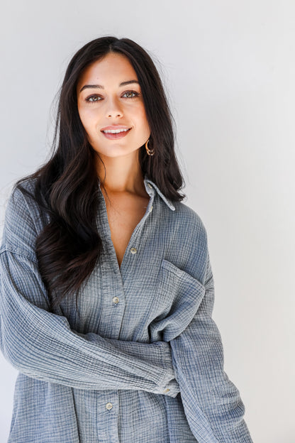 Linen Tunic close up